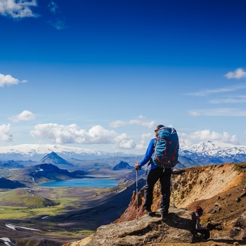 Vandring i Landmannalaugar National Park - Island