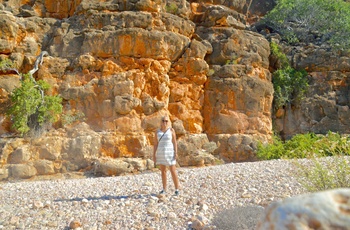 Mette Majbritt i Mandu Mandu Gorge, Cape Range Nationalpark, Vestaustralien - rejsespecialist i Aalborg